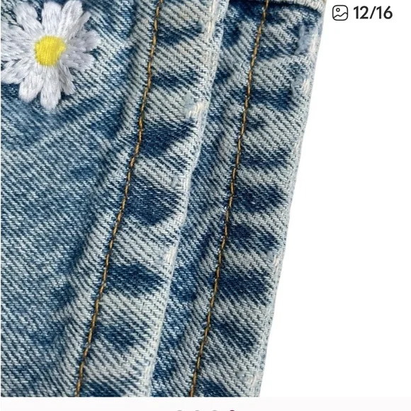 Sandro Paris Daisy Jeans Cottagecore Soft Girl Boho Embroidered EU 38 US
28 US 6 - Picture 11 of 15
